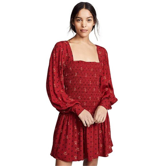 Free People Dresses & Skirts - Free People Womens Two Faces Mini Dress, Red, S, DM